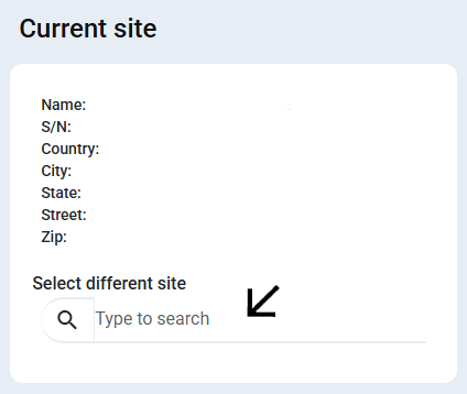 Wechsel zu einem anderen Standort im Eneco Portal