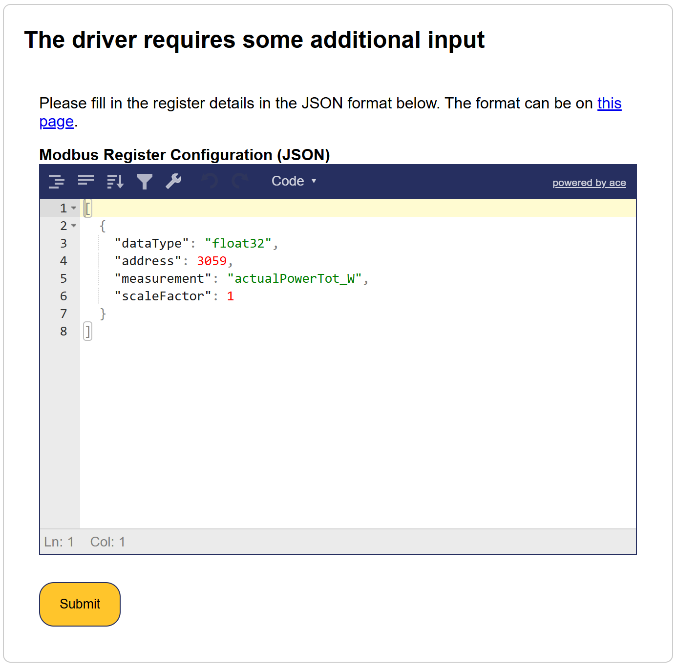 Driver selection
