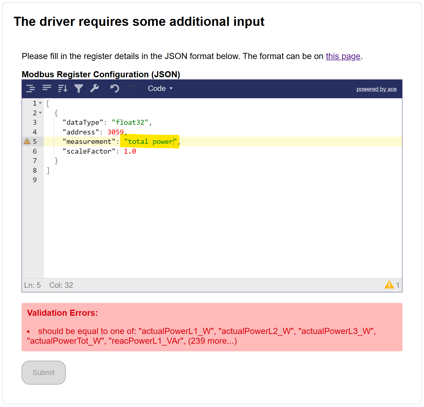Driver selection